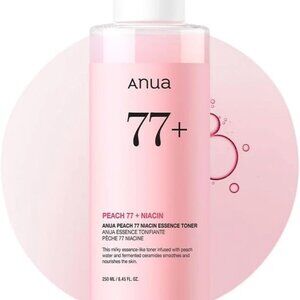 ANUA PEACH 77 + NIACIN ESSENCE TONER SKINCARE KOREAN 250 ML.  8.45 fl Oz